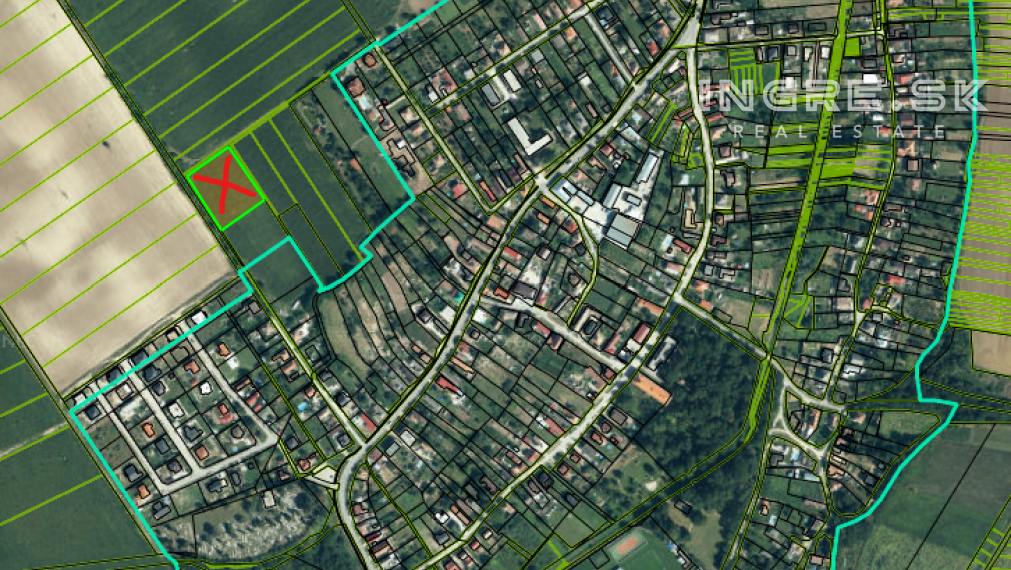NA PREDAJ PEKNÝ PRAVIDELNÝ POZEMOK obec RUMANOVÁ okres NITRA