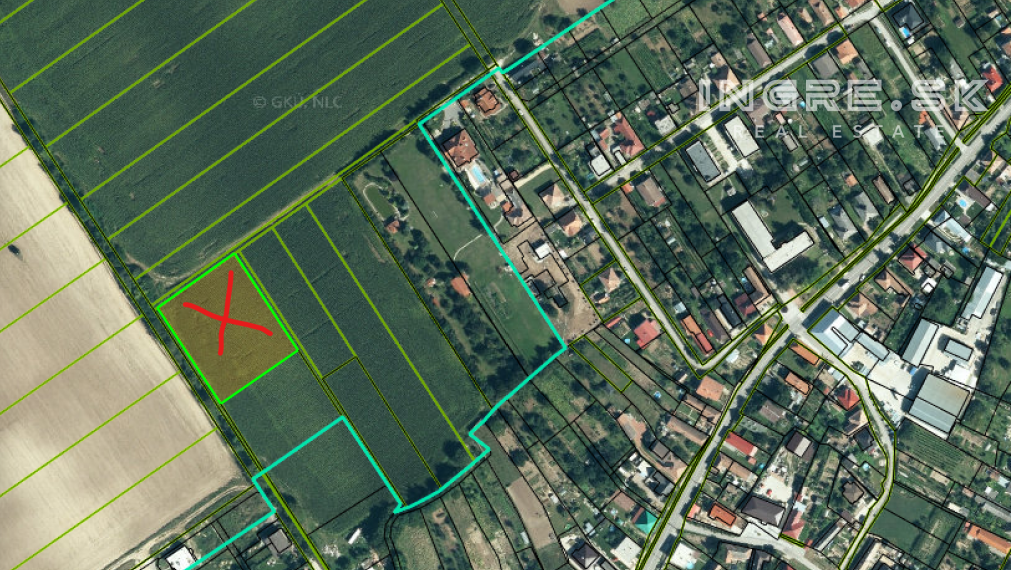 NA PREDAJ PEKNÝ PRAVIDELNÝ POZEMOK obec RUMANOVÁ okres NITRA