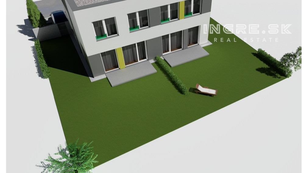 POSLEDNÝ VOĽNÝ BYT - NOVOSTAVBA 4 IZBOVÉ BYTY S PARKOVANÍM A ZÁHRADOU SKOLAUDOVANÉ