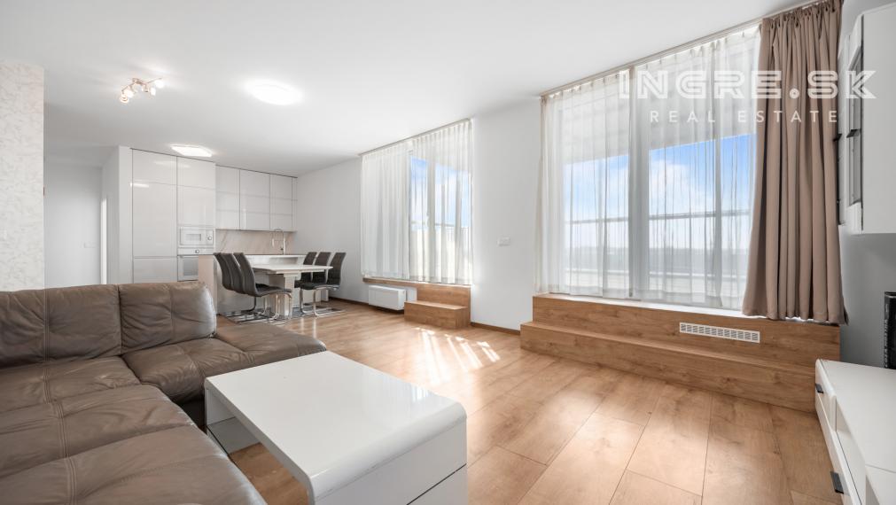 STREŠNÝ PENTHOUSE NA BAJKALSKEJ 2 x PARKING, VEĽKÁ TERASA